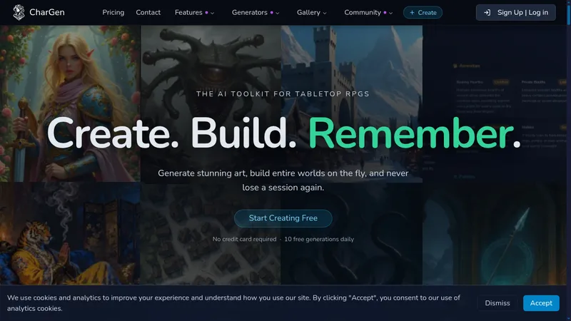 chargen website