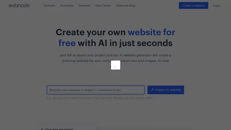 Webnode Website Builder screenshot