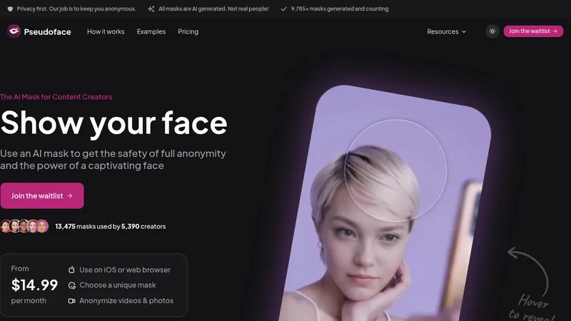 pseudoface website