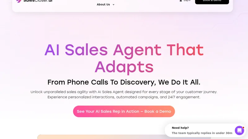 salescloser.ai website