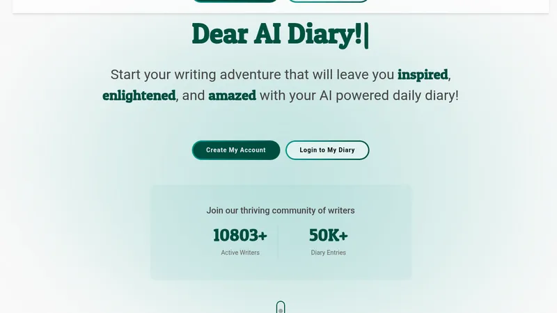 ai diary website