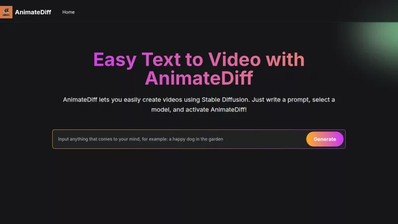 AnimateDiff screenshot