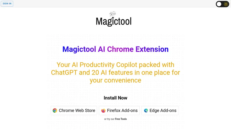 magictool ai website