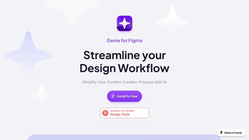 genie for figma website