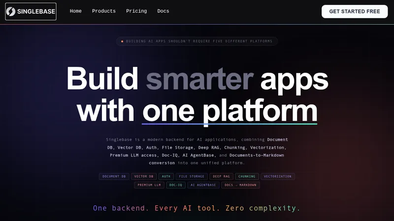 singlebase website