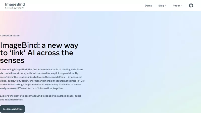 ImageBind screenshot