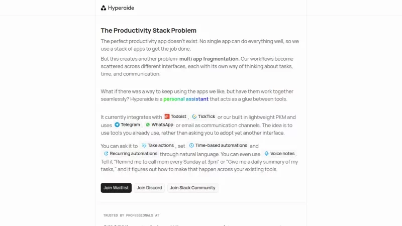 Hyperaide screenshot