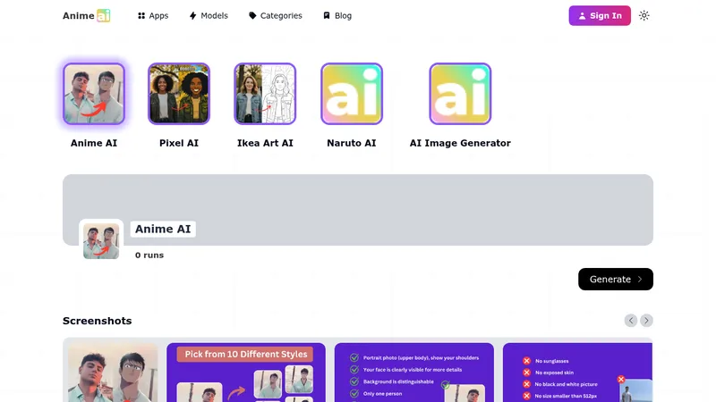 anime ai website