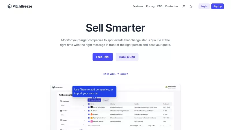 PitchBreeze screenshot