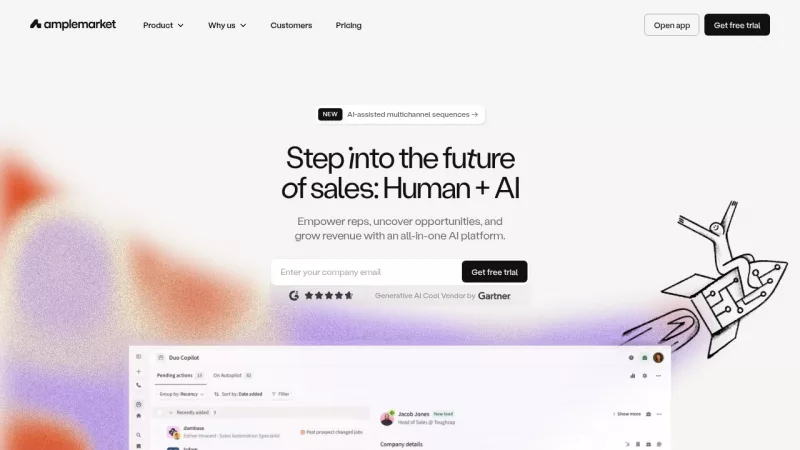 Amplemarket screenshot