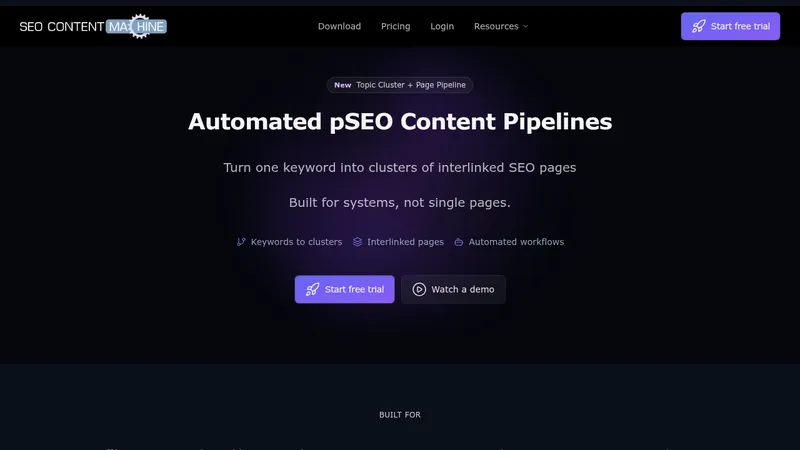 seo content machine website