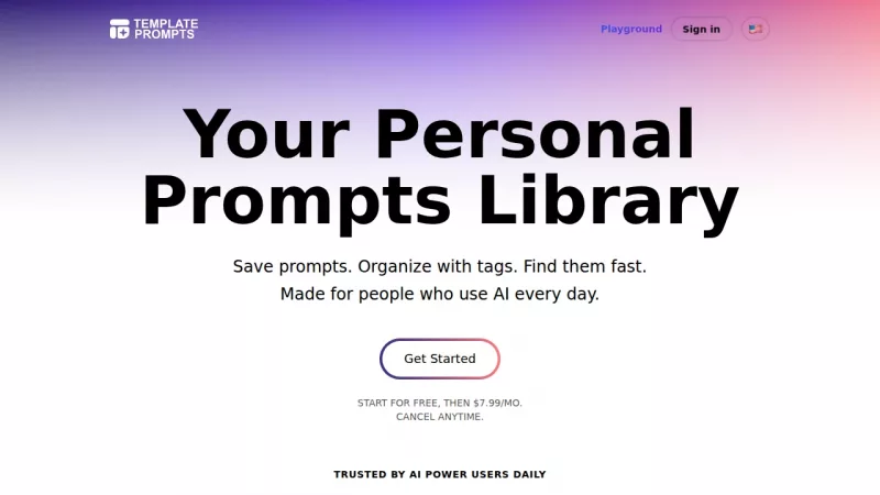 Template Prompts screenshot