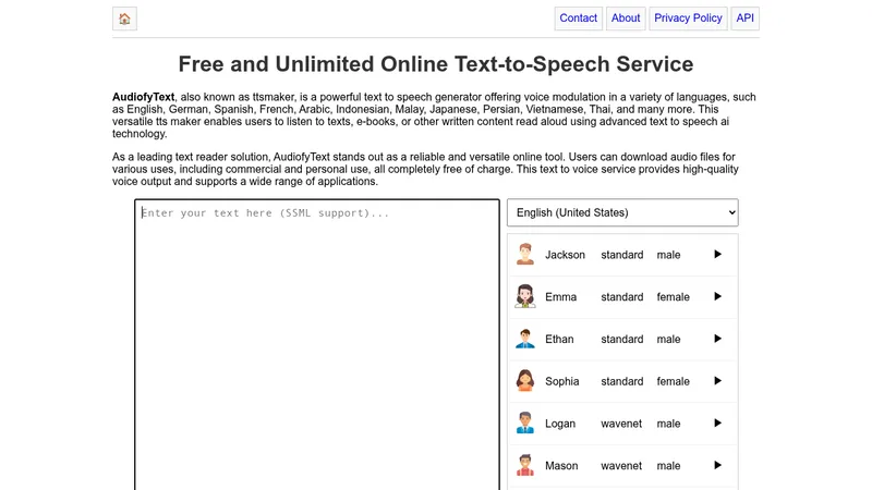 audiofytext website