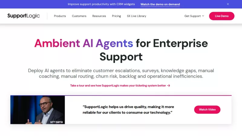 SupportLogic screenshot