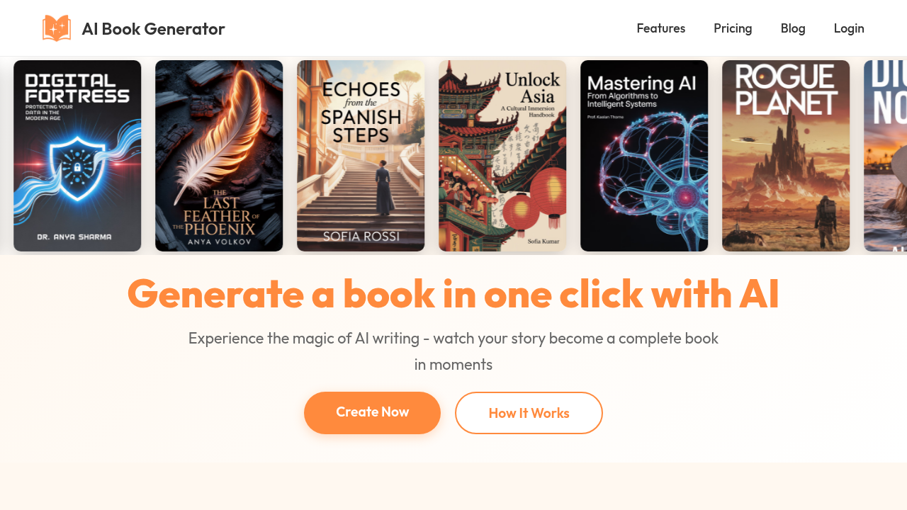 ai book generator website