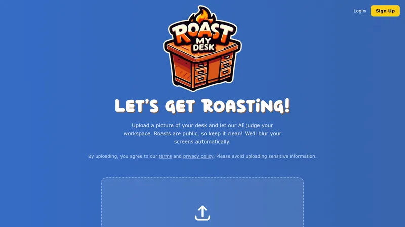 roast my desk website