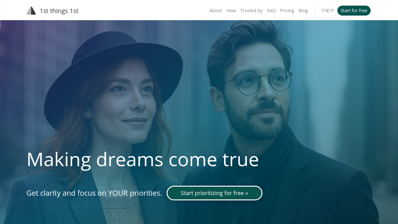 1st things 1st website