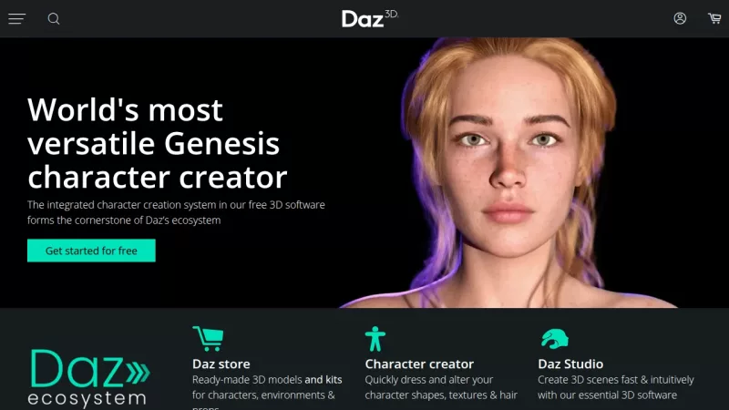 Daz Studio screenshot