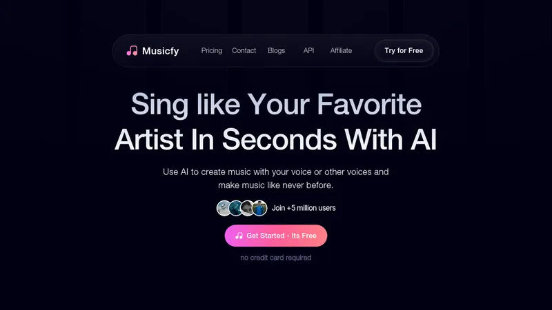 musicfy website