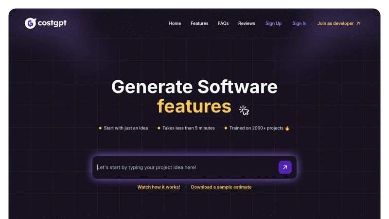 costgpt website