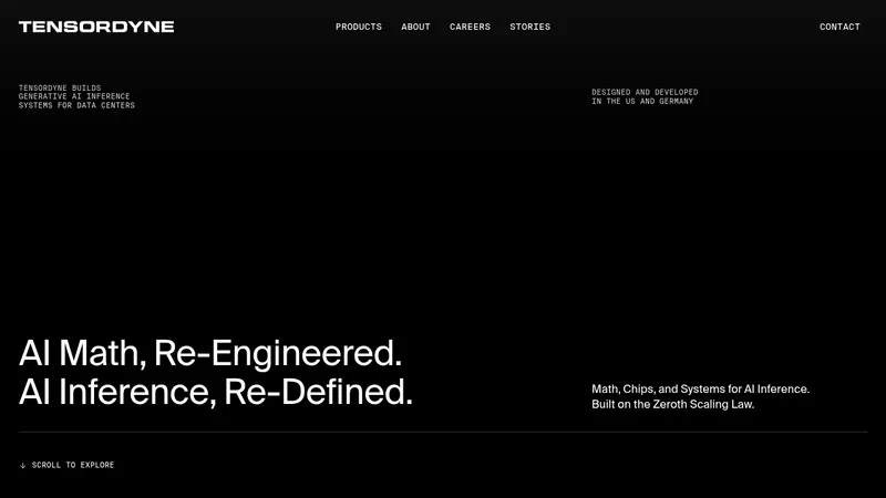 tensordyne website