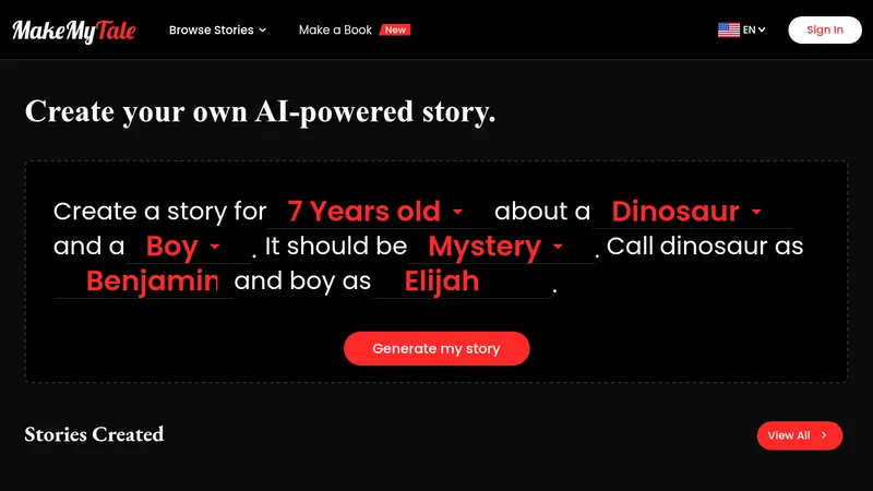 makemytale website