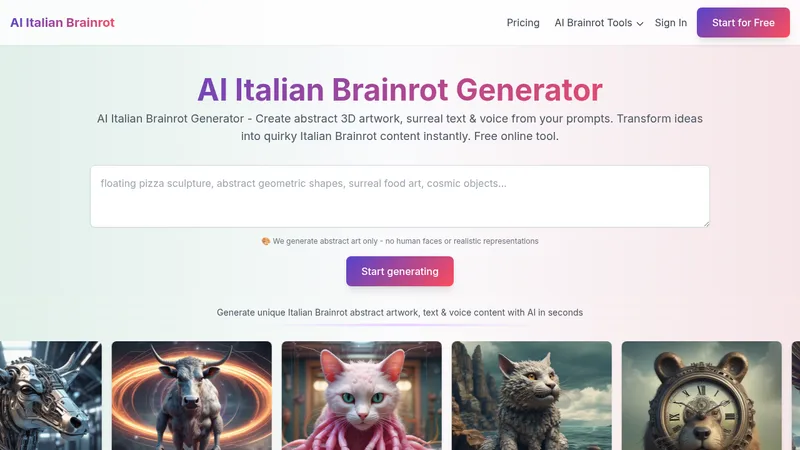 ai italian brainrot generator website