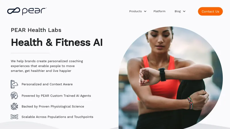 pear training intelligence website