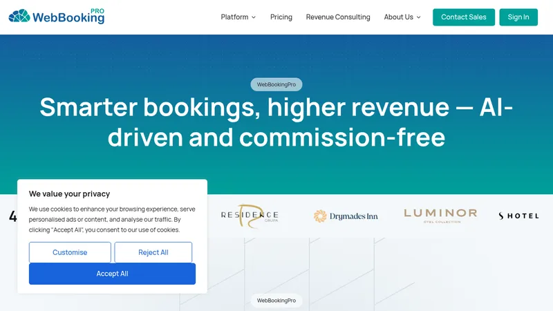webbookingpro website