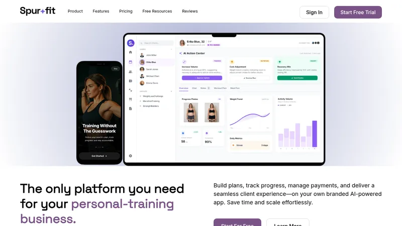 spur.fit website
