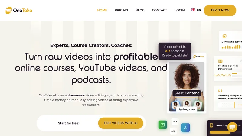 onetake ai website