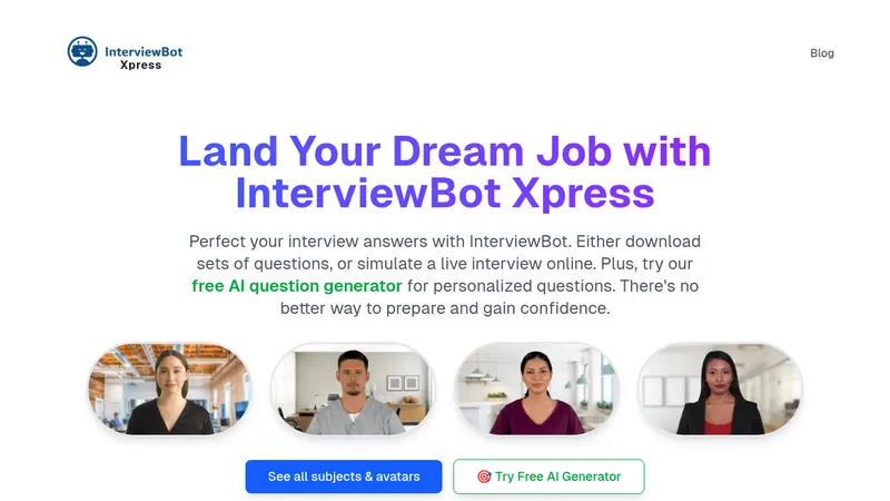 interviewbot xpress website