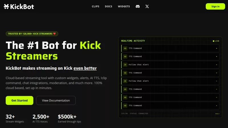 KickBot screenshot