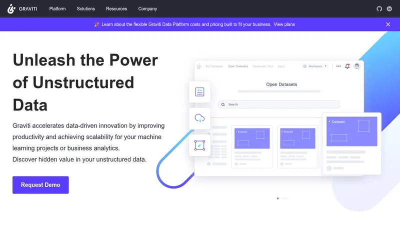 graviti data platform website