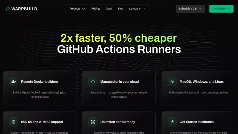 WarpBuild screenshot