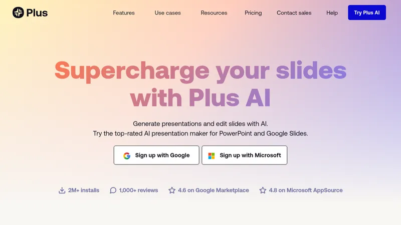 plus ai website