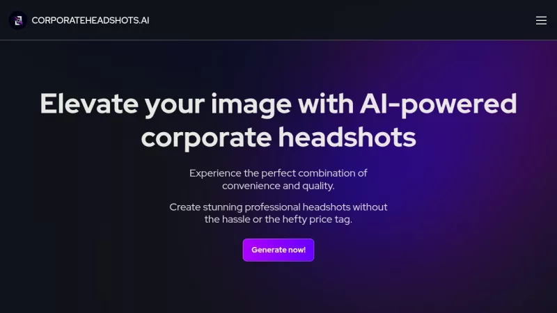 Corporate Headshots AI screenshot