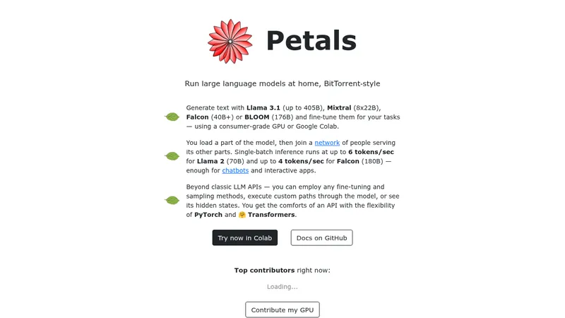 petals website