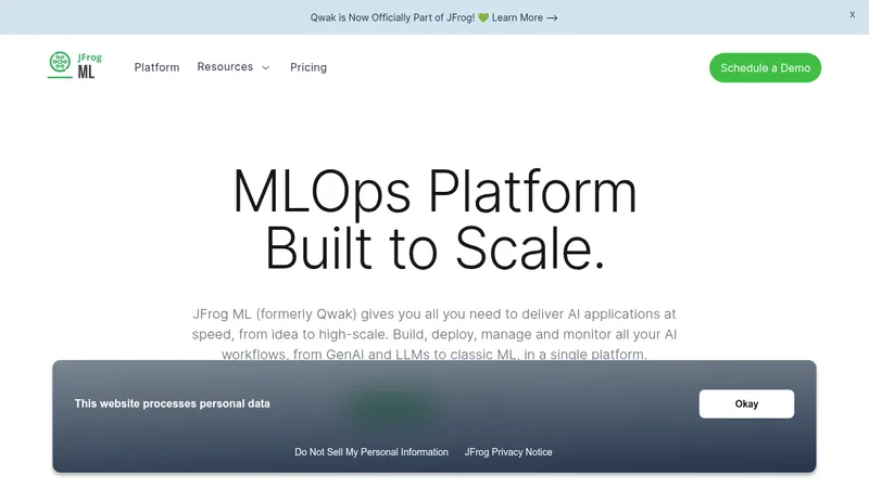 jfrog ml website