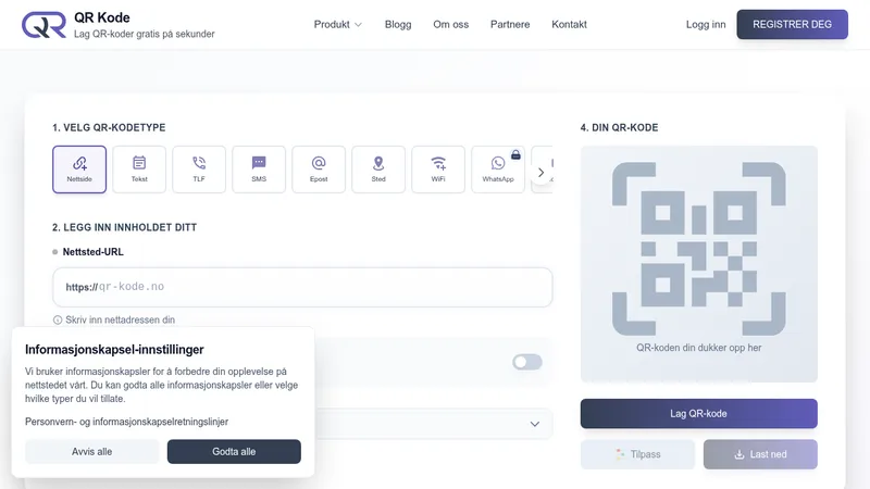 qr kode website