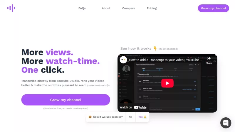 Tube Transcripts screenshot