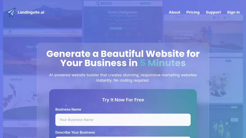Landingsite.ai screenshot