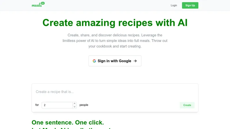 mealsai website