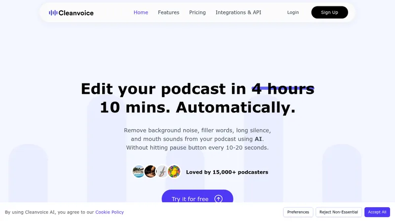 cleanvoice ai website