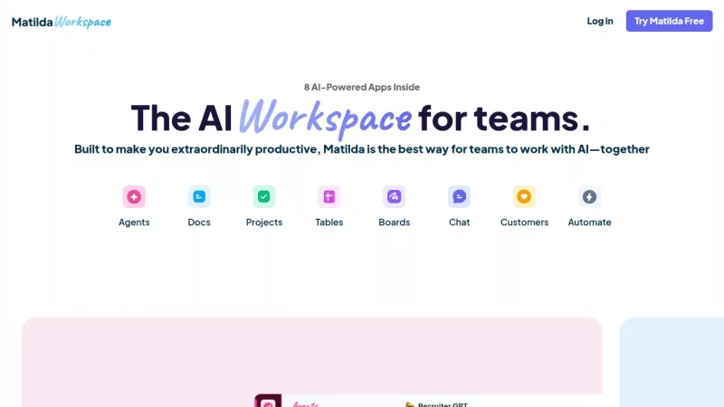 Matilda Workspace screenshot