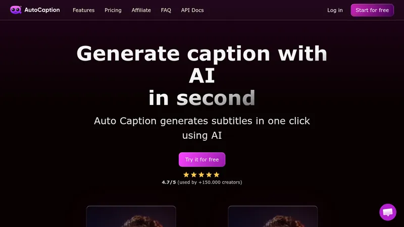 autocaption website