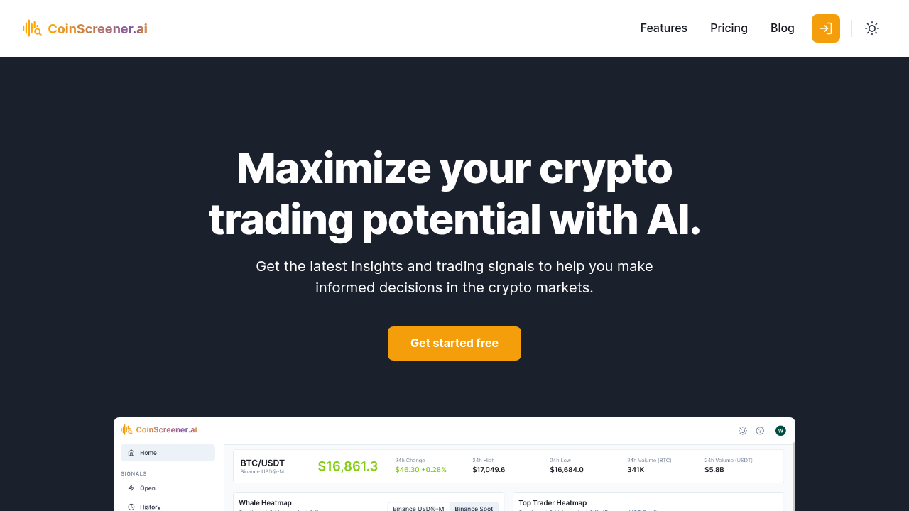 coinscreener website