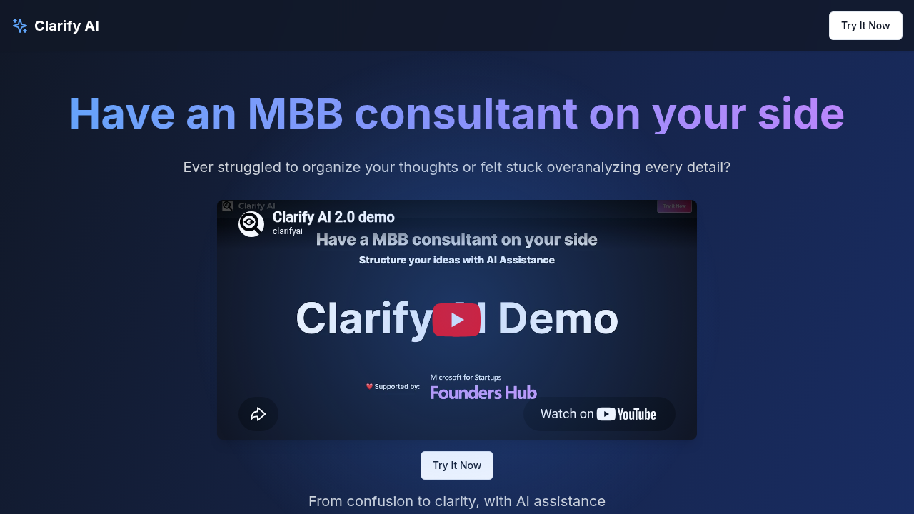 clarify ai website