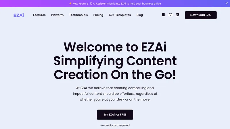 ezai website