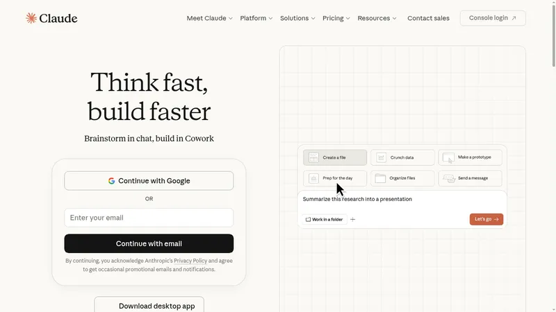 claude website